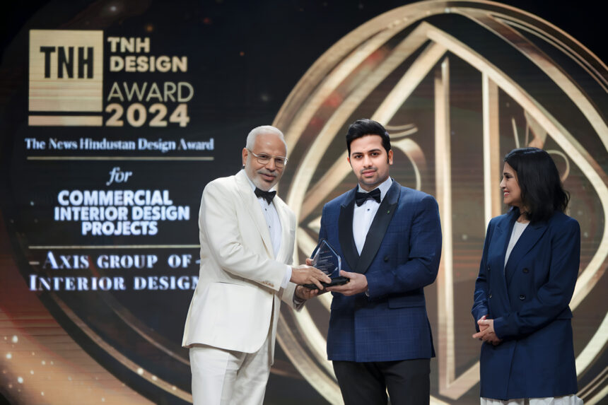 Axis Group receiving the TNH Design Award 2024 as the No 1 Interior Design Company in 2024.